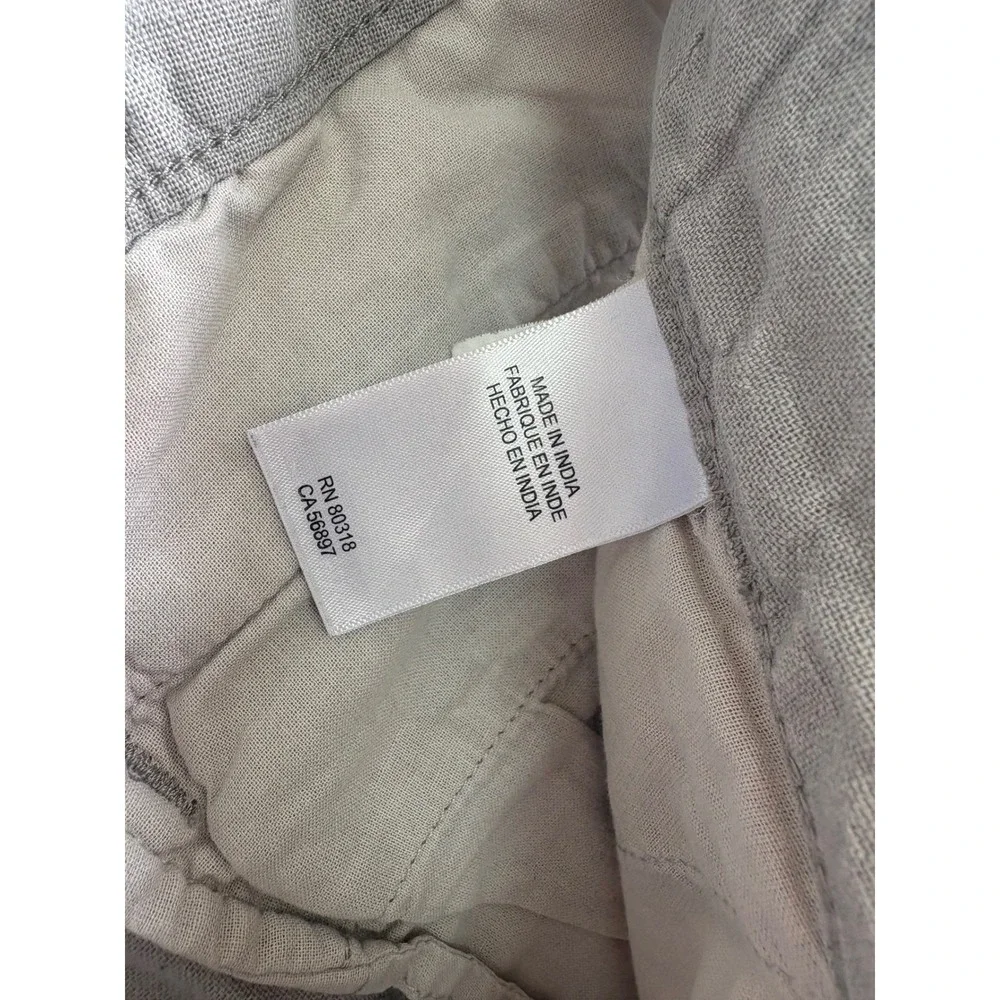 Lucky Brand Mens Linen Blend Drawstring Shorts Gray Size 33 Casual Summer Beach